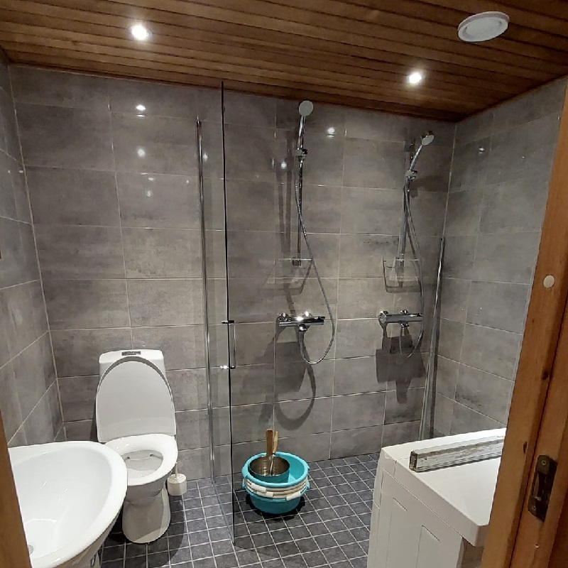 En badrum som våra byggservice har renoverat